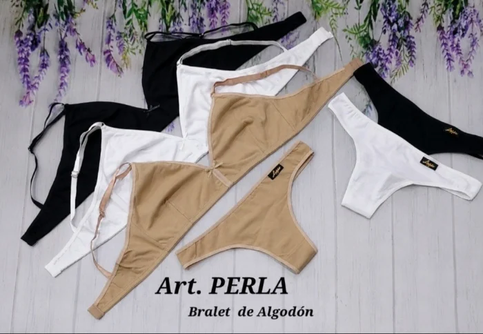 Conjuntos Bralette de Algodón Art Perla
