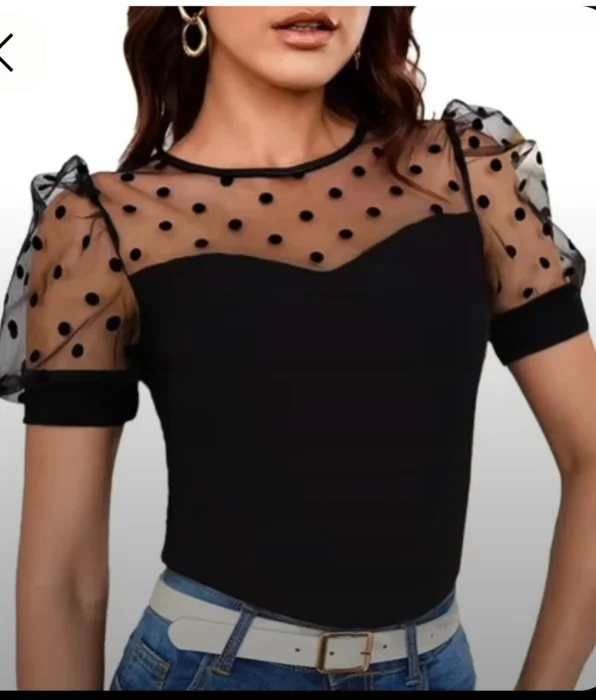 Remera C/ Tul Lunar Art Paty