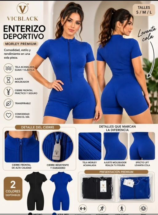 Catsuit Importado con Cierre Vicblack