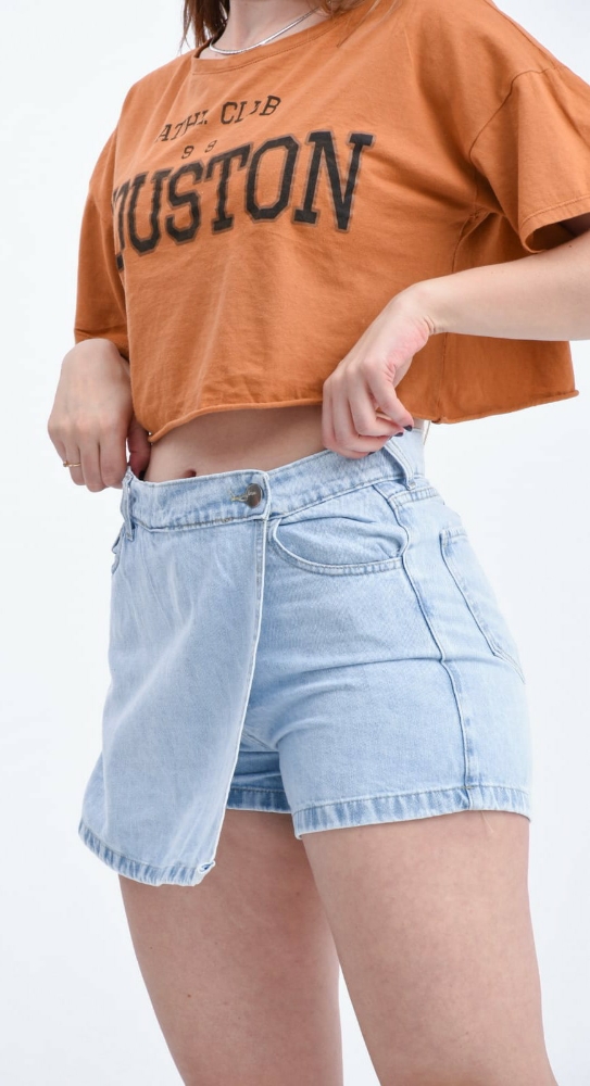 Shorts Pollera Nevado Celeste - Imagen 2