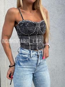 Corset de Jeans Elastizados - Miniatura 2