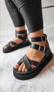 Sandalias Plataforma Hebilla Art Roma