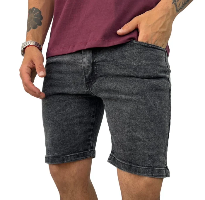 Bermudas Jeans Premium Gris