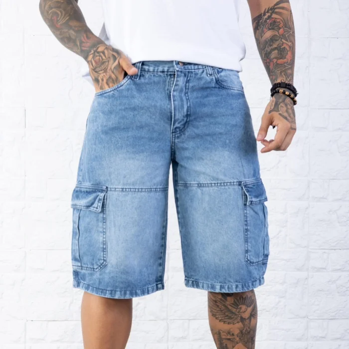 Bermudas Baggy Cargo con Recorde