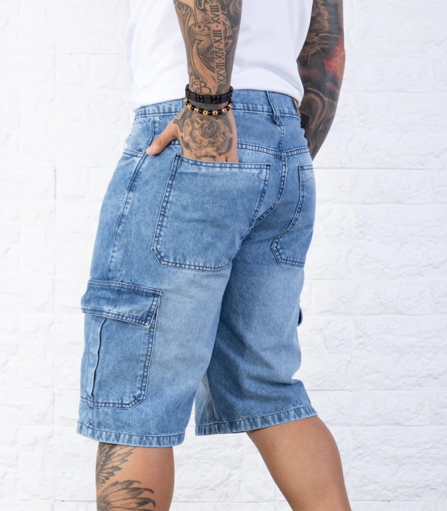 Bermudas Baggy Cargo con Recorde - Imagen 2