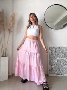 Pollera Larga Lino