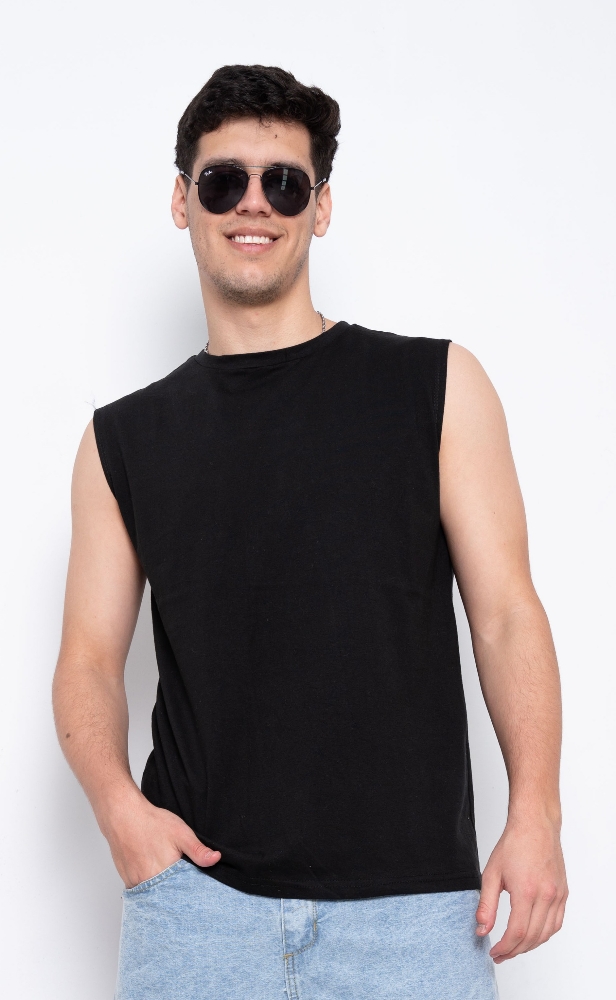 Musculosa Algodón Peinado Manga Cero - Imagen 4