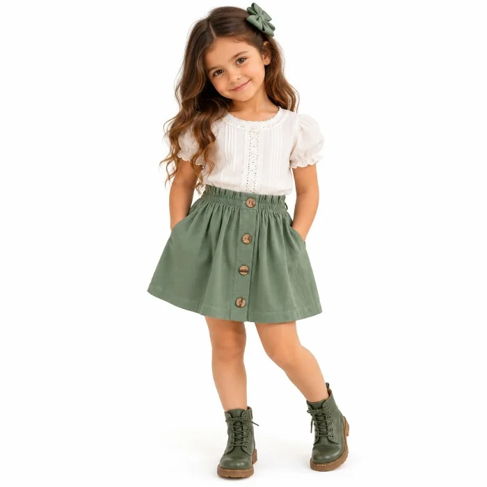 Polleras Lisas de Niña