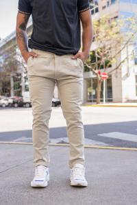Bella Vista - Pantalon Corte Chino Natural - Miniatura 2