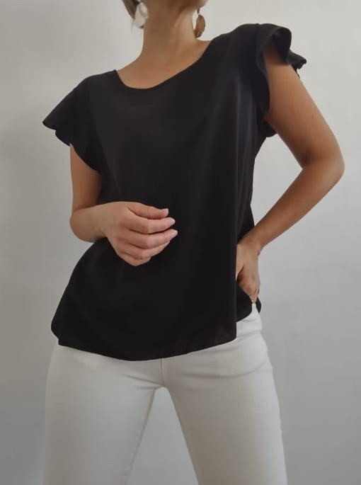 Blusa C/volado de Fibrana - Imagen 2