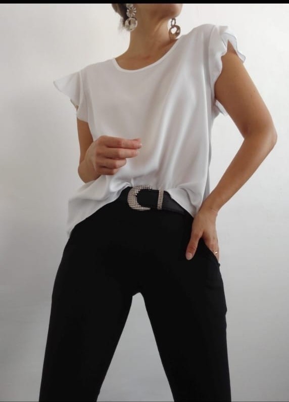 Blusa C/volado de Fibrana - Imagen 3