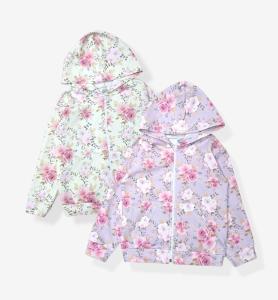 Campera Flores Beba Algodon con Lycra Premium