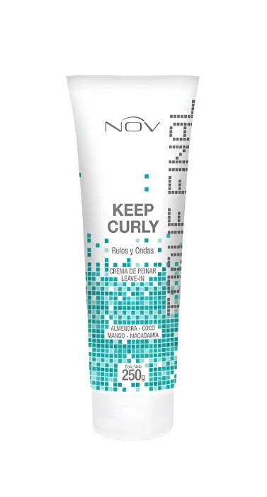 Nov Keep Curly Crema de Peinar Rulos y Ondas, Nutritiva, sin Enjuague