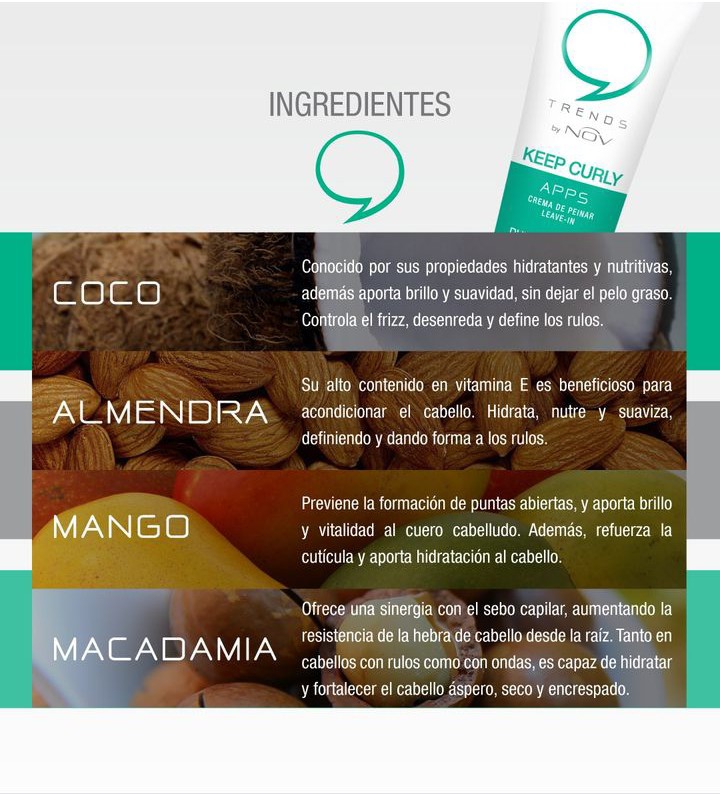 Nov Keep Curly Crema de Peinar Rulos y Ondas, Nutritiva, sin Enjuague - Imagen 4