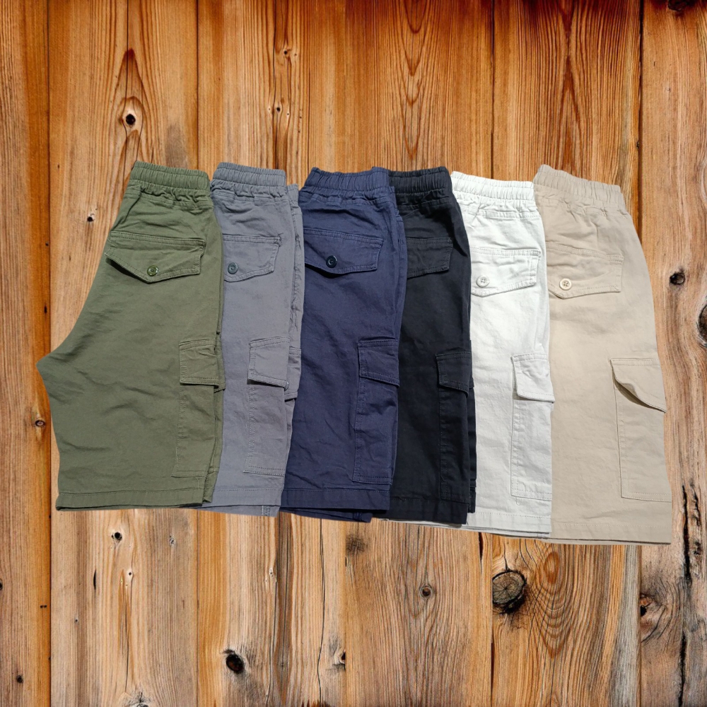Bermudas Cargo de Gabardina Elastizada Adulto(prelavado) - Imagen 2