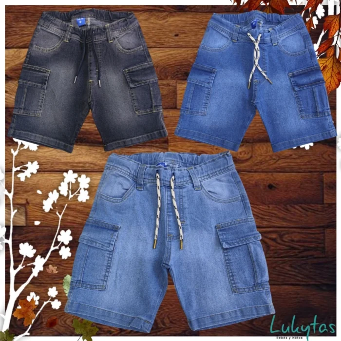 Bermuda Cargo de Jeans (niño)