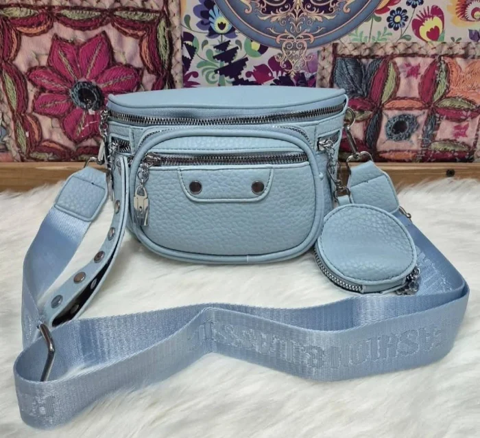 Riñonera de Cuero Pu con Tira Desmontable