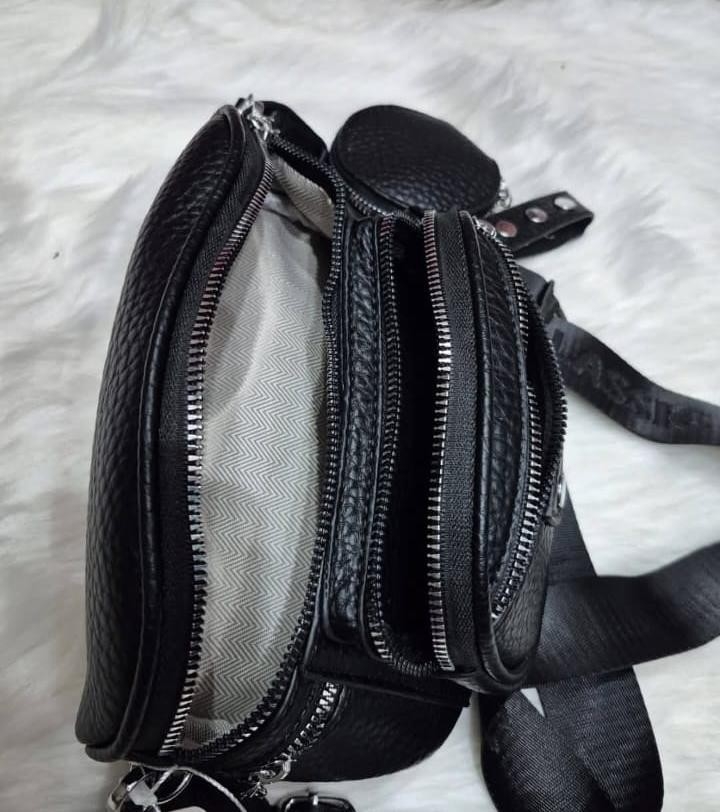 Riñonera de Cuero Pu con Tira Desmontable - Imagen 5