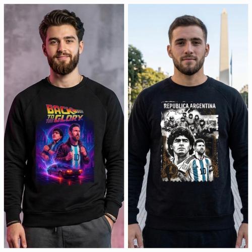 Buzo Maradona y Messi