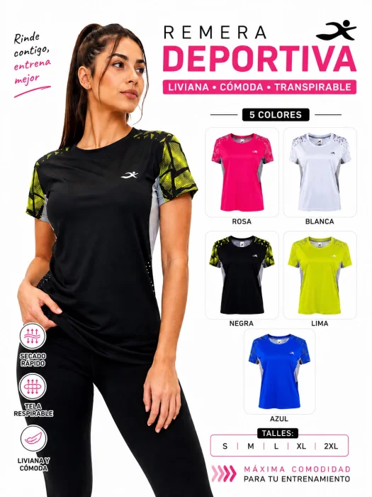 Remera Deportiva de Dama Irun