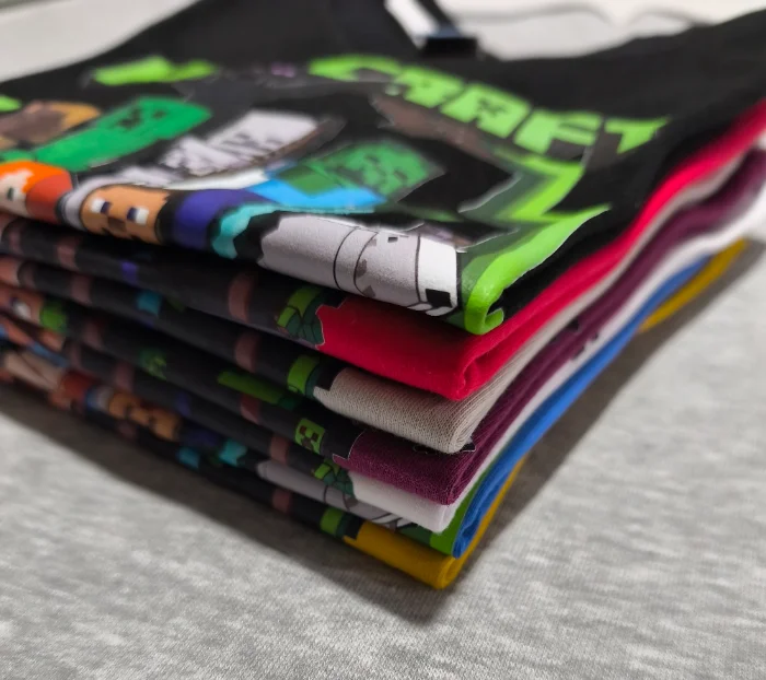 Remeras Minecraft Algodón Peinado Calidad Premium