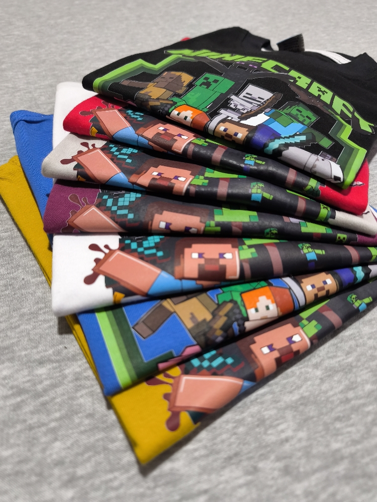 Remeras Minecraft Algodón Peinado Calidad Premium - Imagen 3