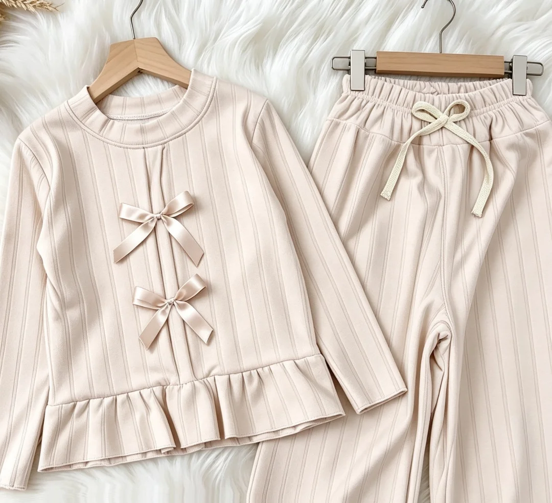 Conjunto Coquette Nena Darlon Morley Frizado Elastizado - Imagen 3