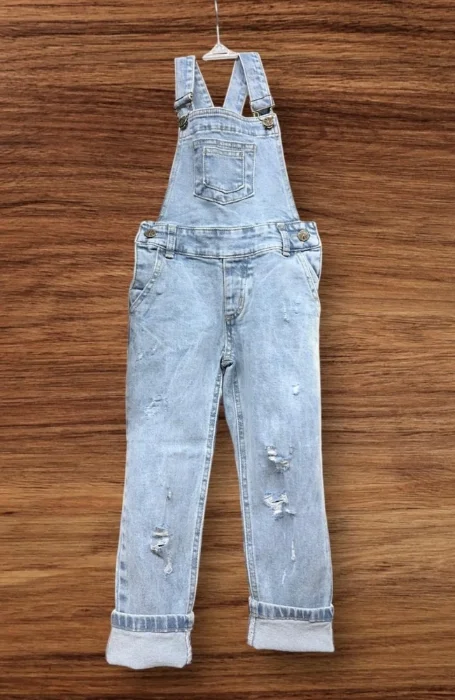 Jardinero Unisex Celeste Semi Elastizado