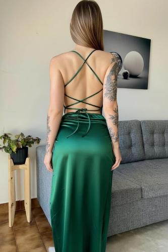 Vestidos de Fiesta Largos Saten - Miniatura 3