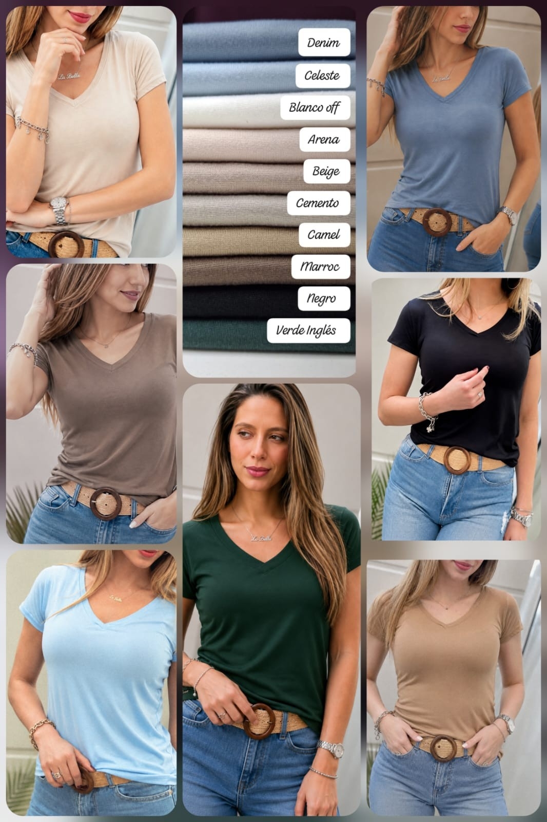 Remera en V por Talle - Modal Soft - Imagen 3