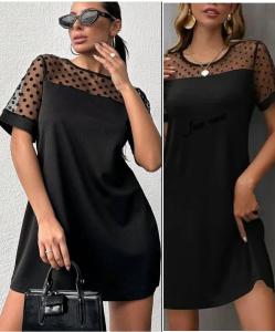 Vestido C/ Tul Lunar + Bolsillo