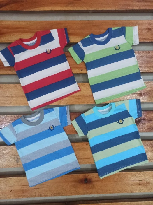 Remera Rayadas Bebé Osito