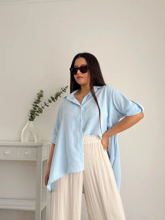 Camisa Venecia Crepe Liso