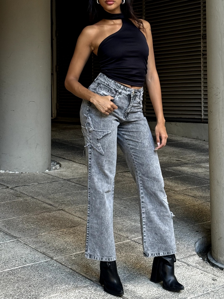 Baggy Jeans "filipinas" C/ Parches Estrella - Imagen 2