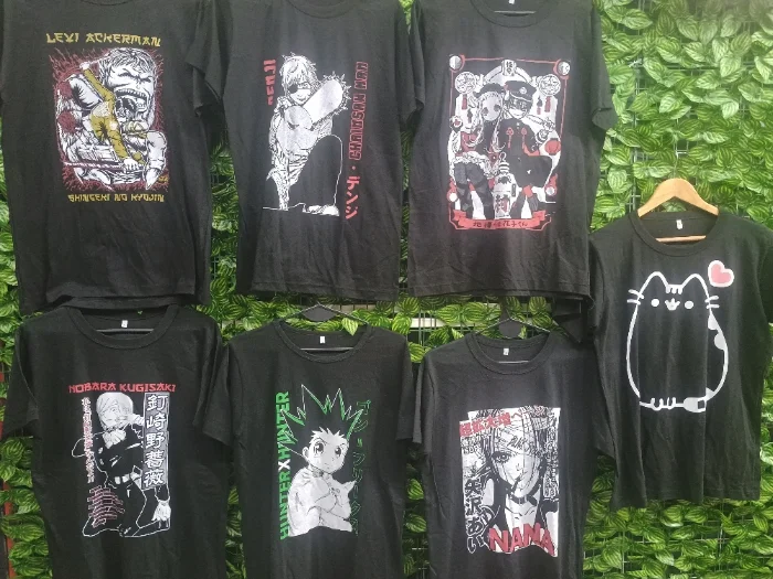 Liquidación Remeras Anime Algodón Peinado