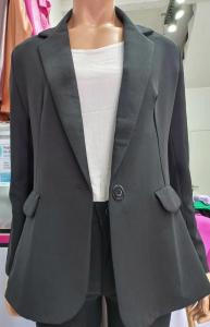 Blazer Crep Sastrero con Fricelina - Miniatura 1