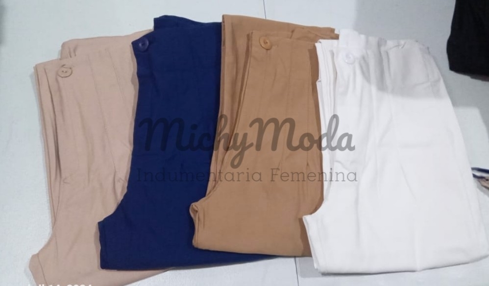 Pantalon Pinzado de Bengalina Cintura Avispa - Imagen 3