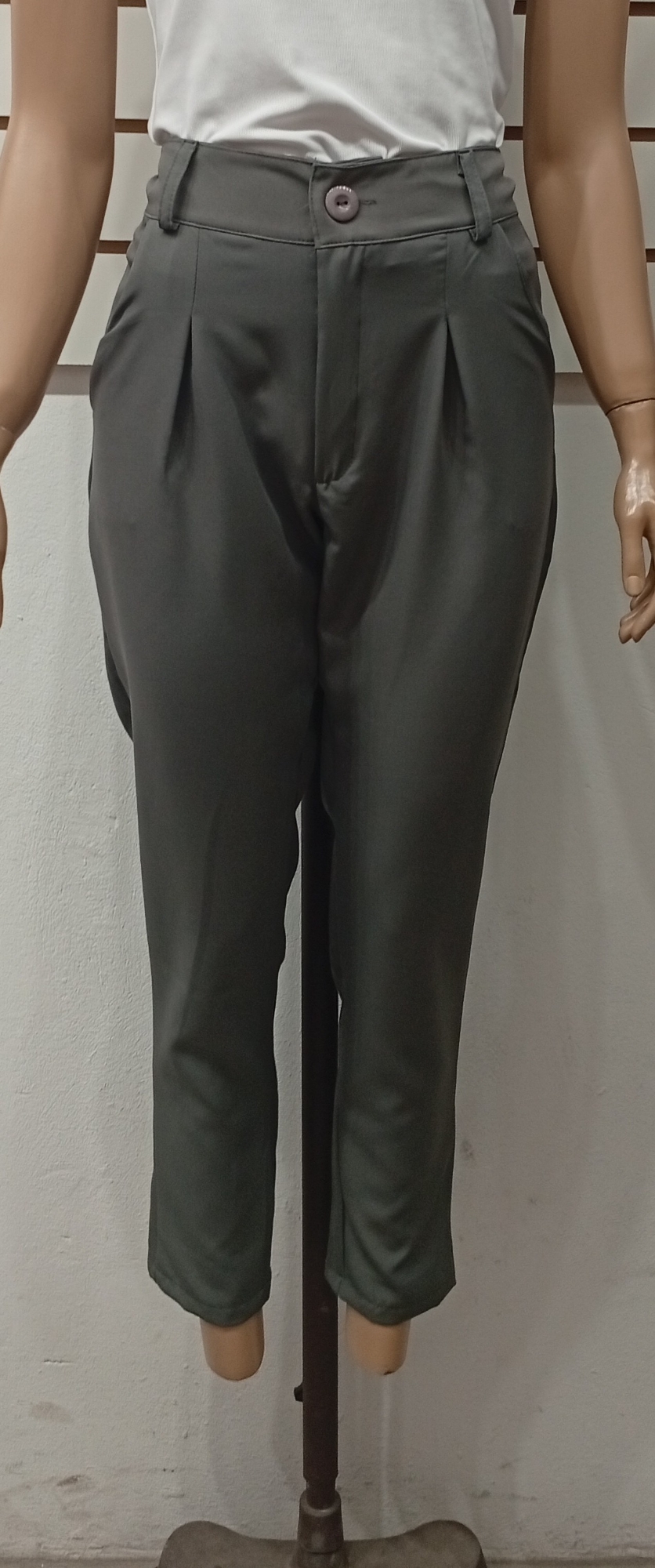 Pantalon Crep Sastrero con Bolsillo - Imagen 3
