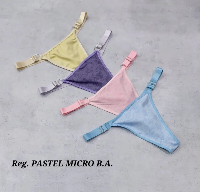 Colaless Reg Bretel Ancho Microfibra Pastel