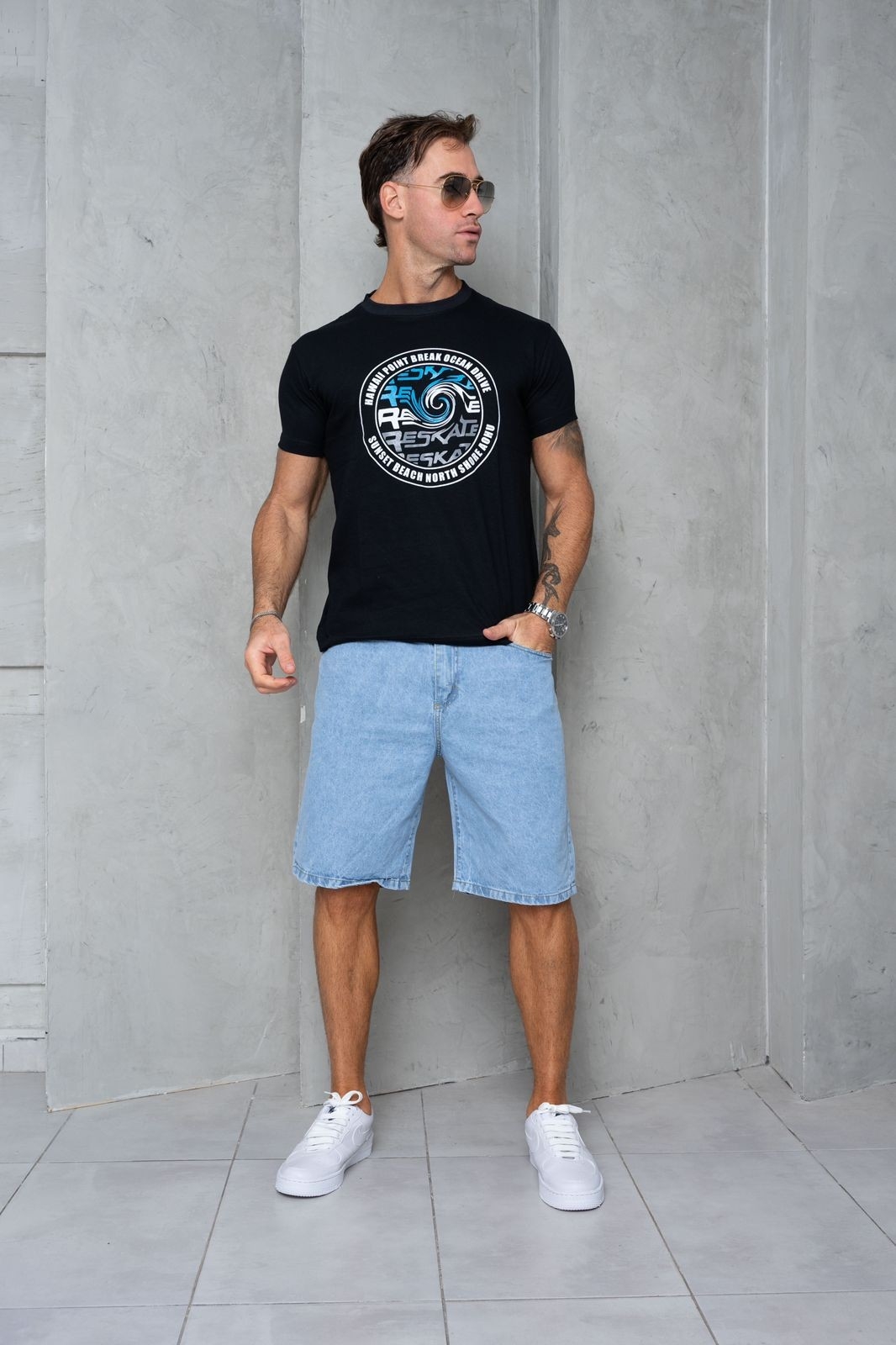Bermudas Jeans Mom Rigidas - Imagen 6