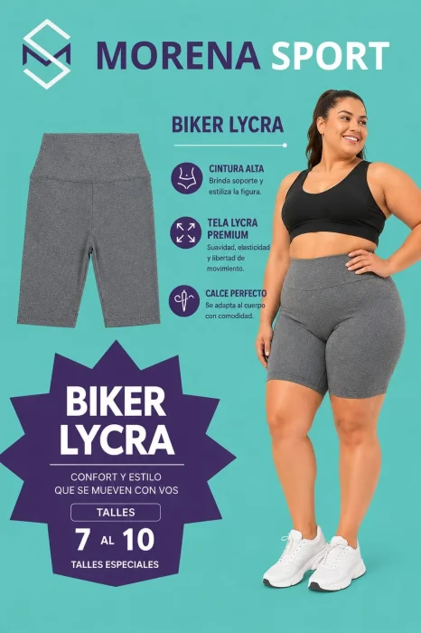 Biker Lycra Talles Especiales