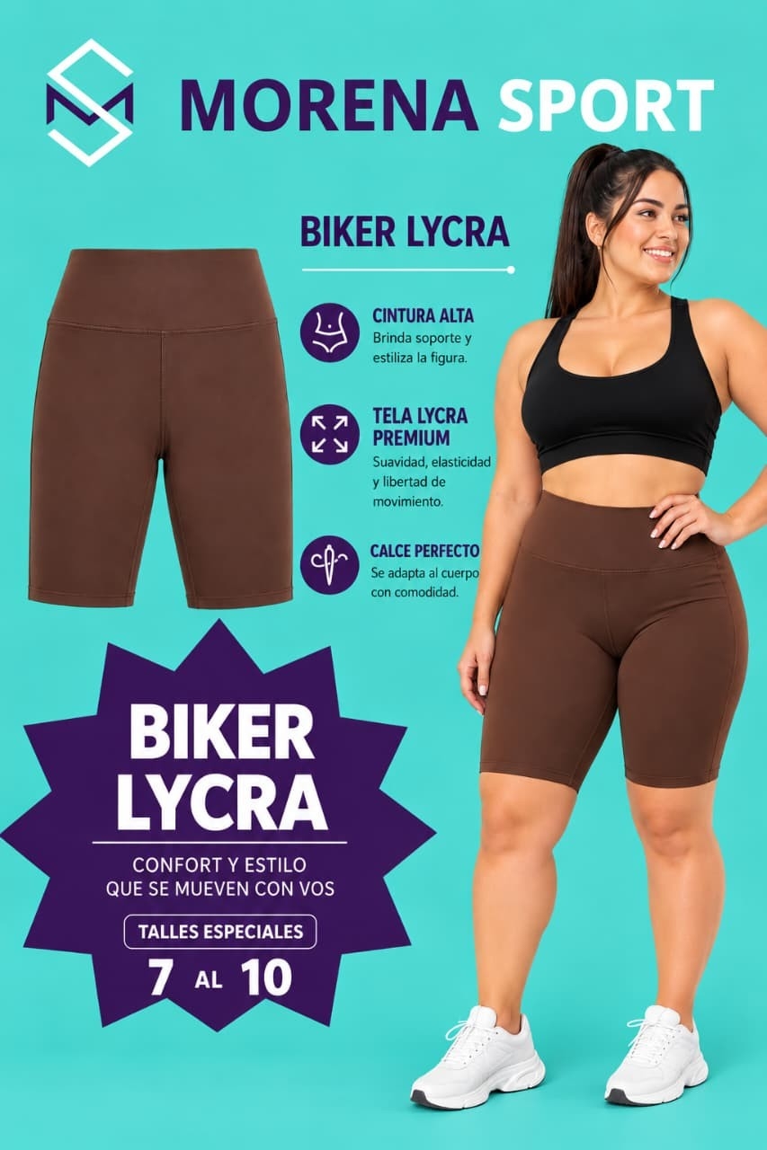 Biker Lycra Talles Especiales - Imagen 2