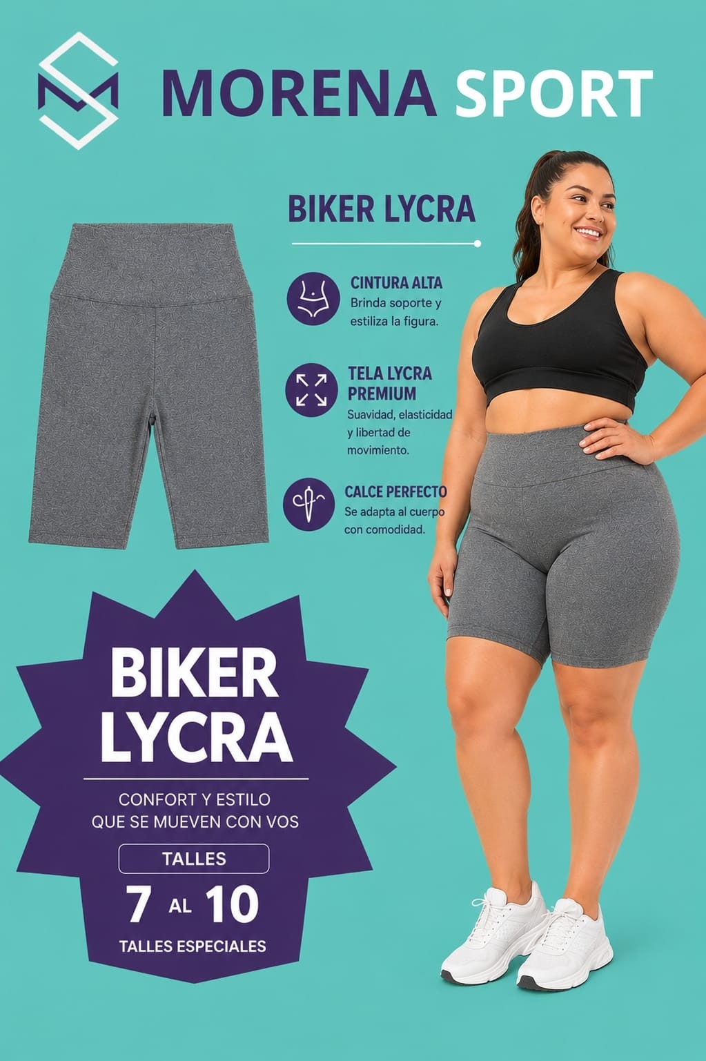 Biker Lycra Talles Especiales - Imagen 3