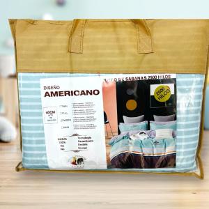 Juegos de Sabánas Estampados, Marca Torero 2500 Hilos con Maleta Queen y King - Miniatura 5