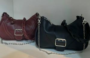 Cartera Mini Bags Baguette Cuero Pu Negra - Miniatura 2