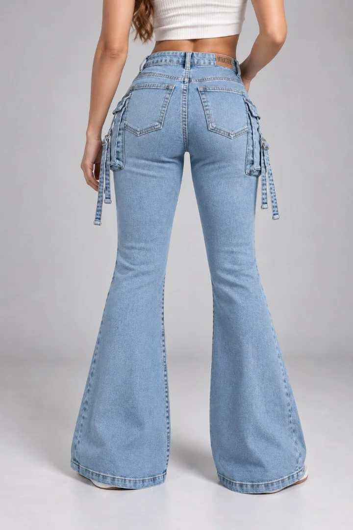 Jean "cargo" Oxford Liso Elastizado - Imagen 2
