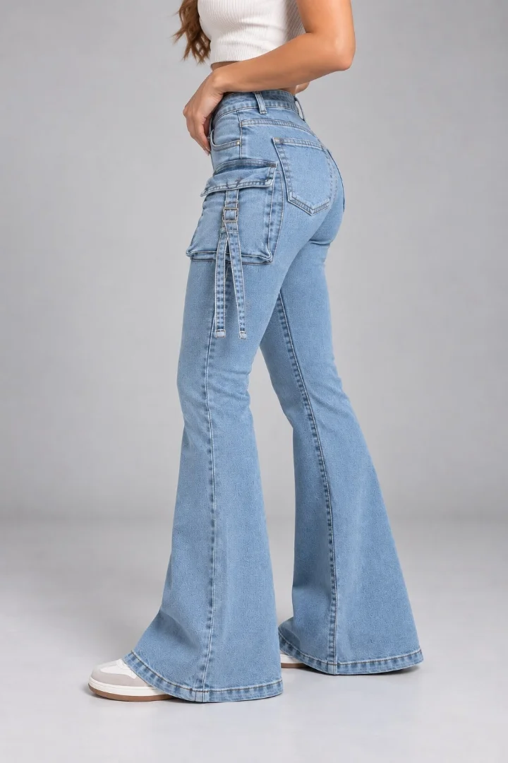 Jean "cargo" Oxford Liso Elastizado - Imagen 3