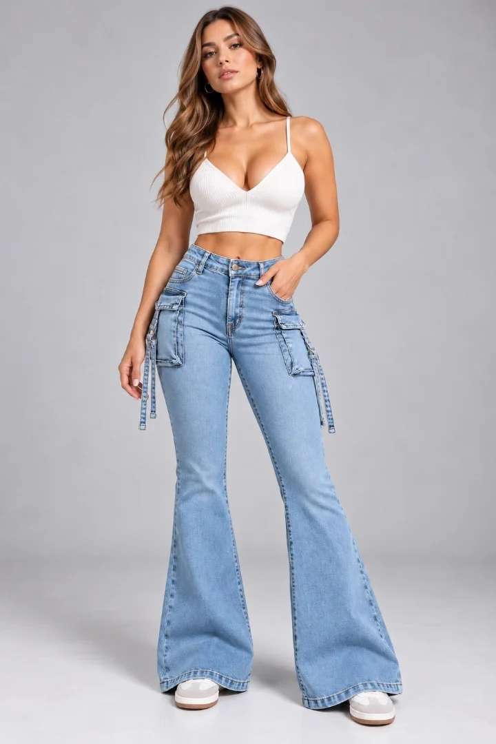 Jean "cargo" Oxford Liso Elastizado - Imagen 4