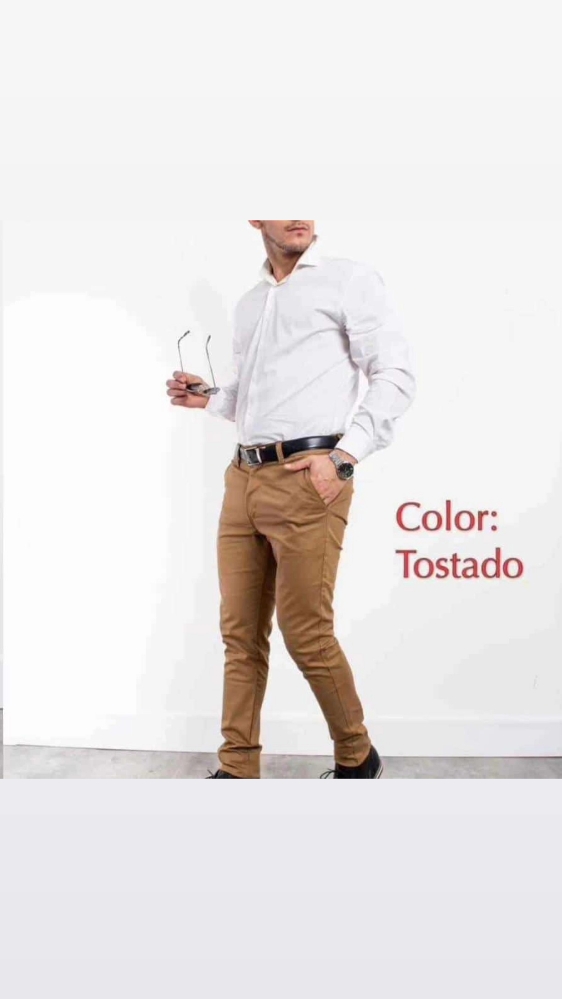 Corte Chino Gabardina Esmerilada - Imagen 2