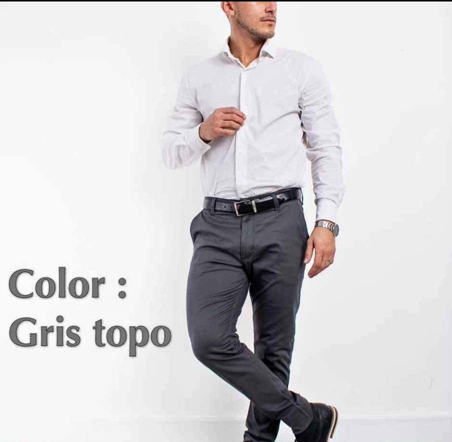 Corte Chino Gabardina Esmerilada - Imagen 3